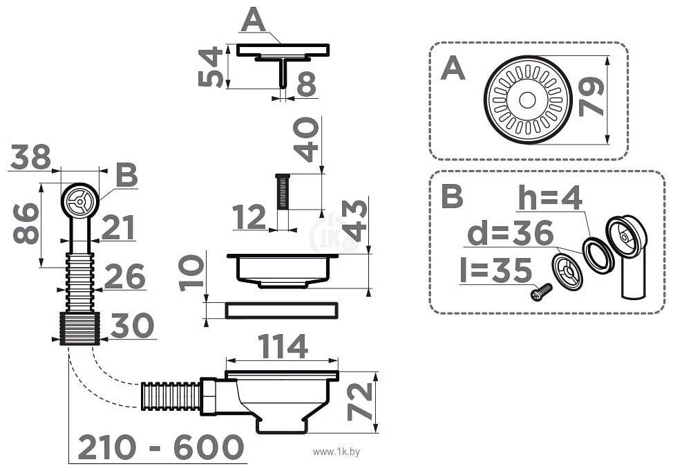 Фотографии Omoikiri D-01 AB 4996529