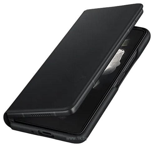 Фотографии Samsung Leather Flip Cover для Samsung Galaxy Z Fold3 (черный)