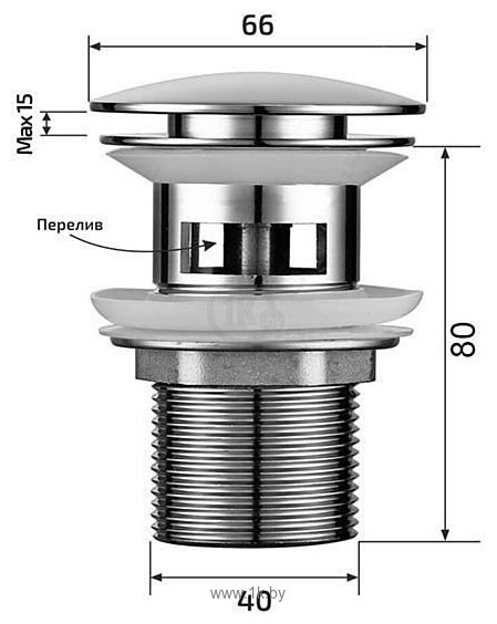 Фотографии Roxen PD01W без перелива