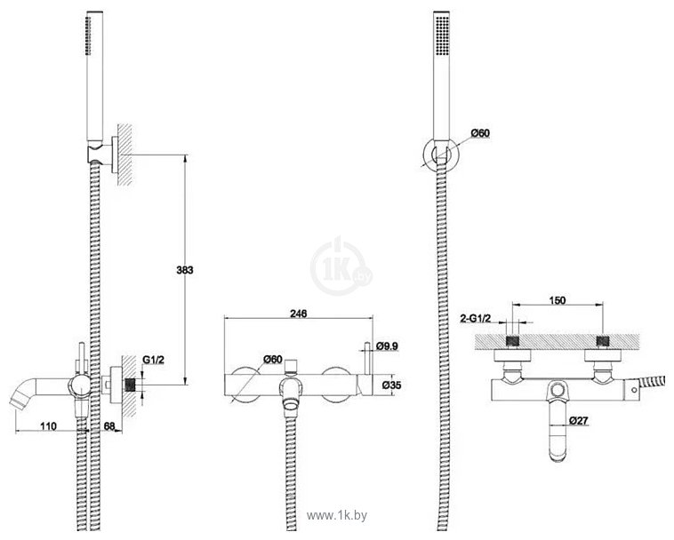 Фотографии Grocenberg GB8099 (черный матовый) Фотографии Grocenberg GB8099 (черный матовый)