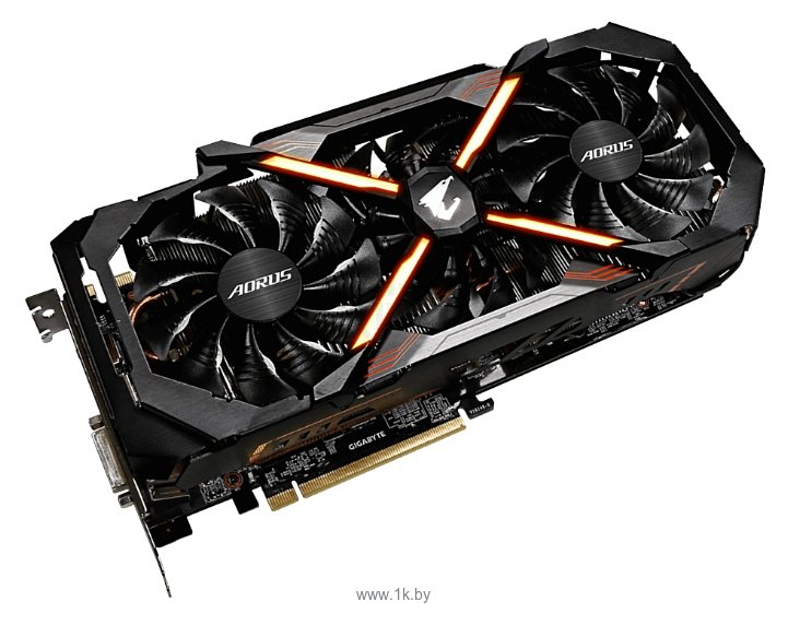 Фотографии GIGABYTE GeForce GTX 1080 Ti 1632Mhz PCI-E 3.0 11264Mb 11448Mhz 352 bit DVI 3xHDMI HDCP Aorus Xtreme Edition