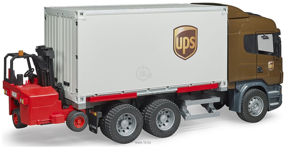 Фотографии Bruder Scania R-Series UPS logistics truck 03581