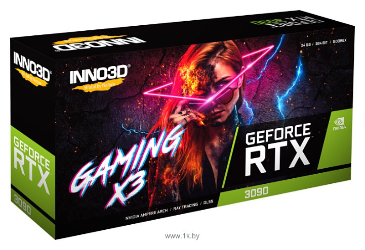 Фотографии INNO3D GeForce RTX 3090 24576MB GAMING X3 (N30903-246X-1880VA37N)