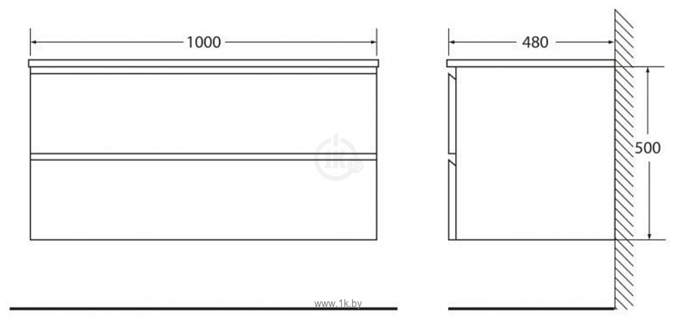 Фотографии BelBagno Luce-1000-2C-SO-SCM (stucco cemento)