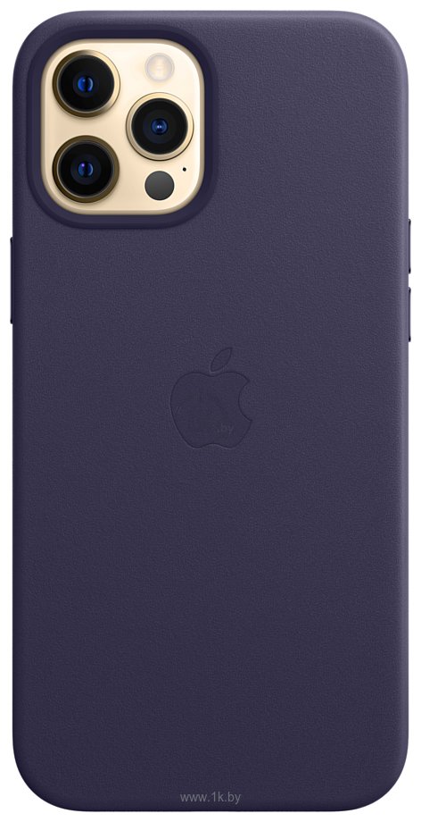 Фотографии Apple MagSafe Leather для iPhone 12 Pro Max (темно-фиолетовый)