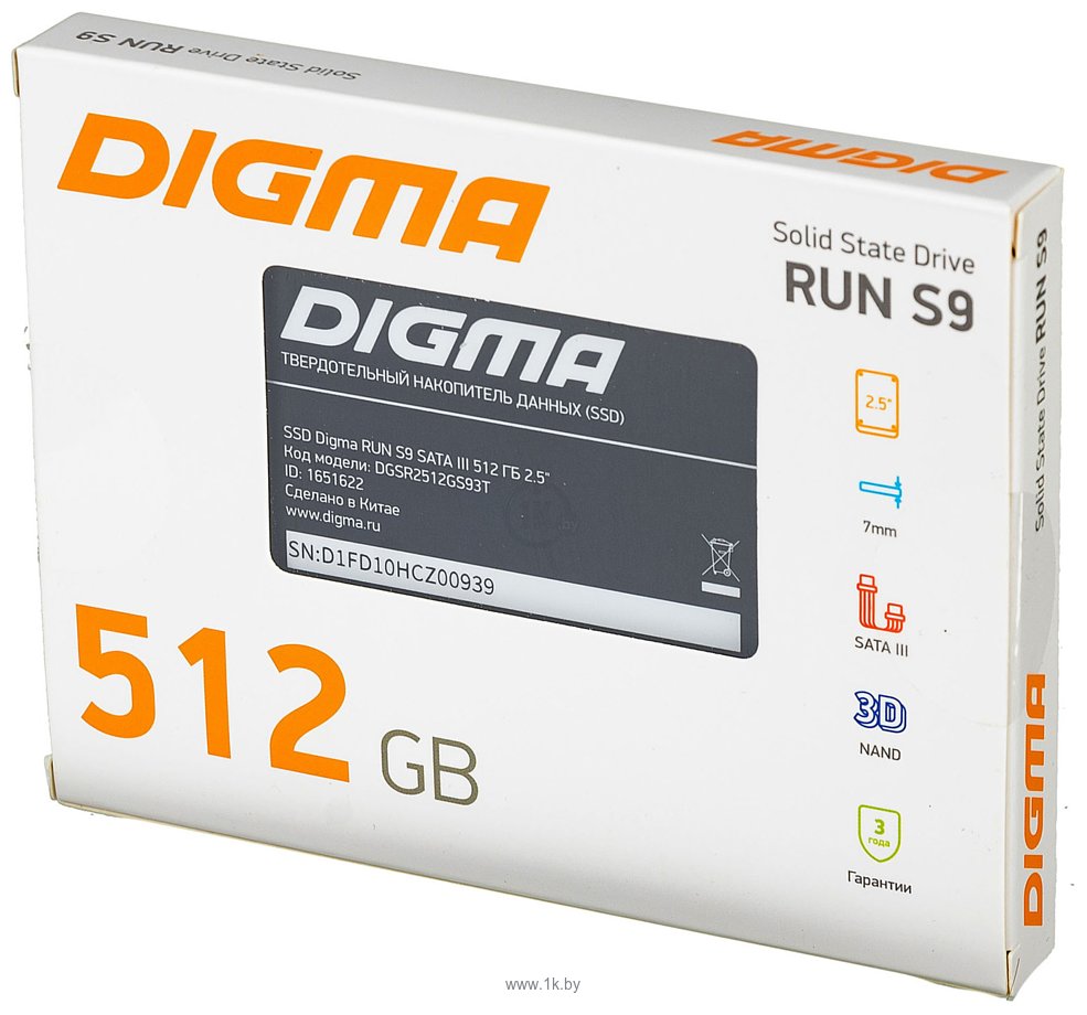 Фотографии Digma Run S9 512GB DGSR2512GS93T