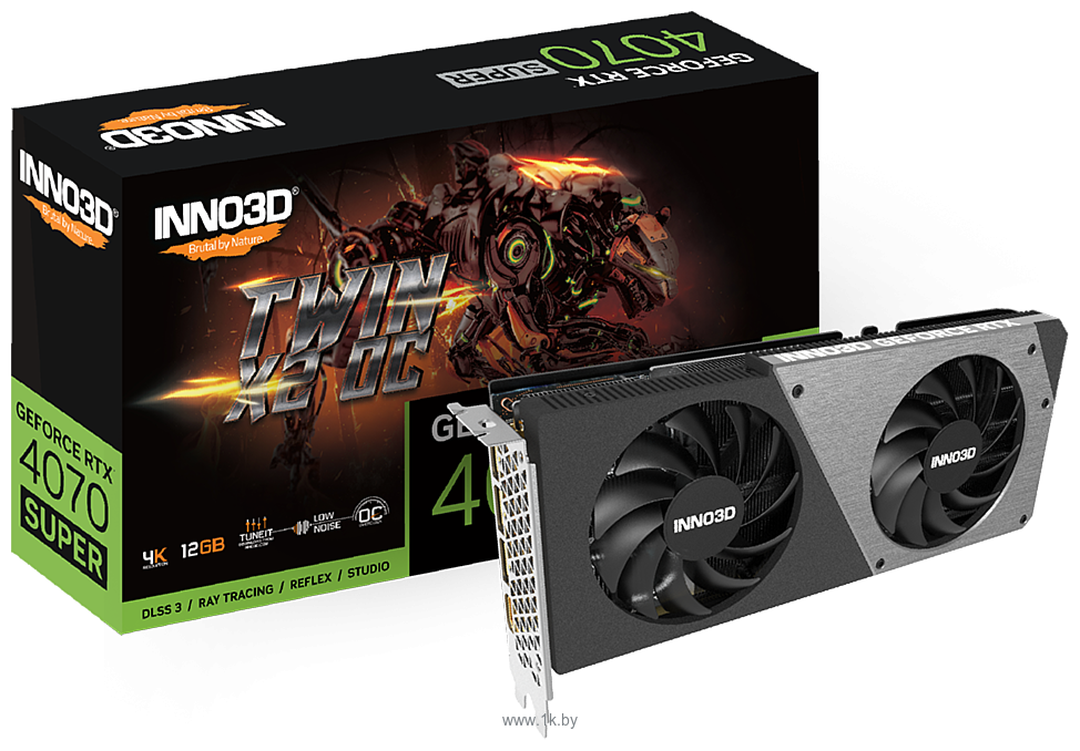 Фотографии Inno3D GeForce RTX 4070 Super Twin X2 OC (N407S2-126XX-186162N)