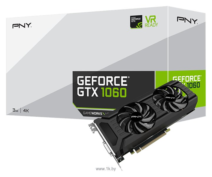 Фотографии PNY GeForce GTX 1060 1506MHz PCI-E 3.0 3072MB 8000MHz 192 bit DVI HDMI HDCP Dual Fan