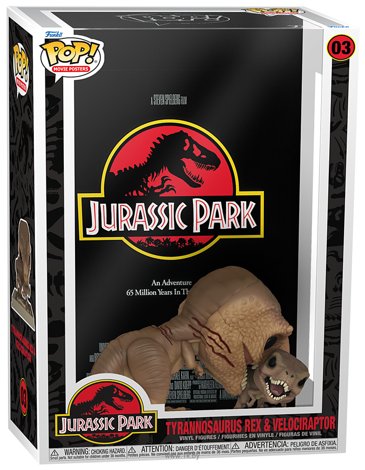 Фотографии Funko POP! Movie Posters Jurassic Park Tyrannosaurus Rex & Velociraptor 61503