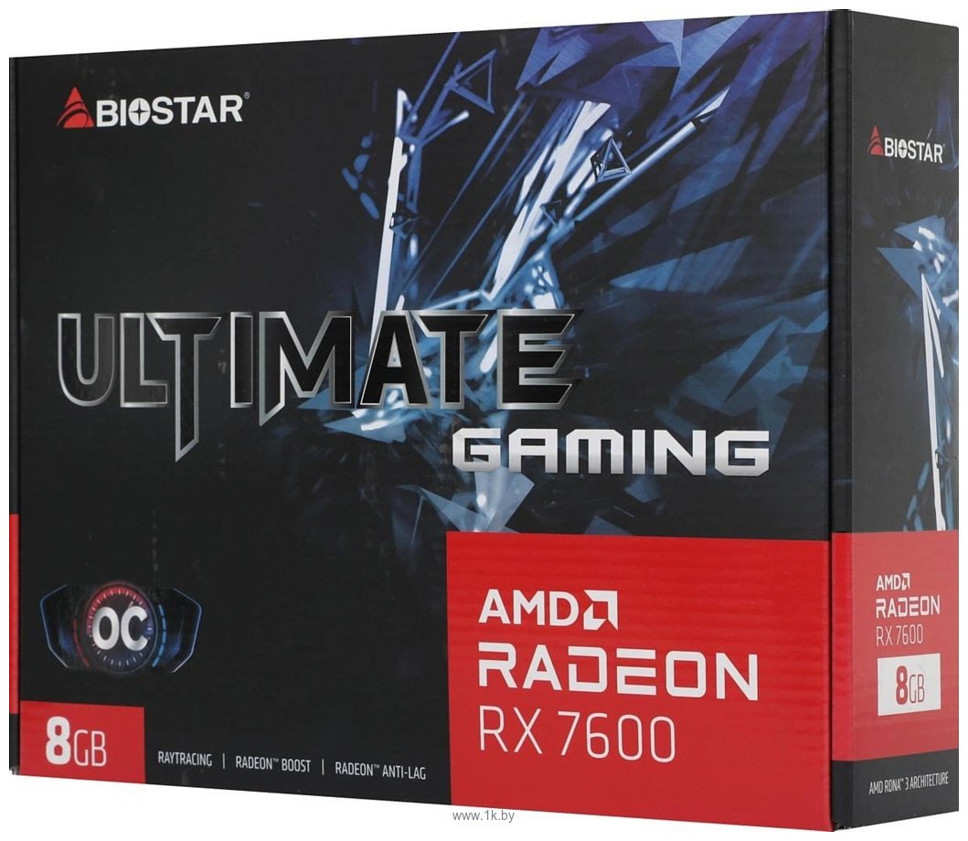 Фотографии BIOSTAR Radeon RX 7600 OC 8GB GDDR6 (VA76S6RM81)