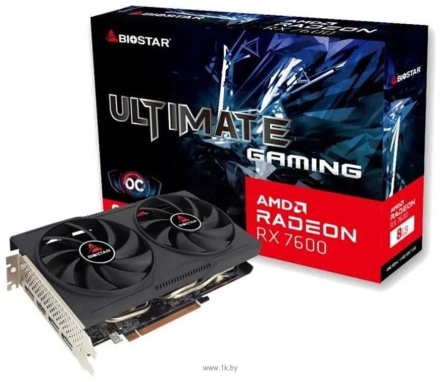 Фотографии BIOSTAR Radeon RX 7600 OC 8GB GDDR6 (VA76S6RM81)