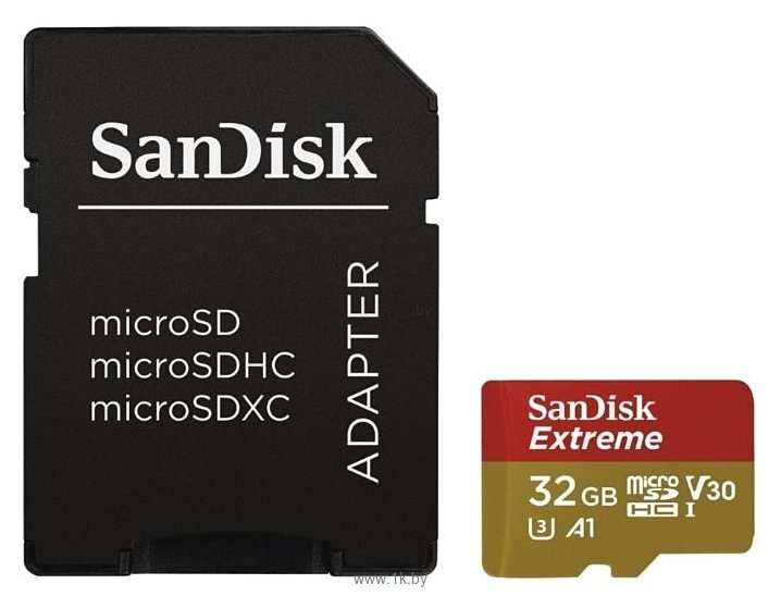 Фотографии SanDisk Extreme microSDHC Class 10 UHS Class 3 V30 A1 100MB/s 32GB
