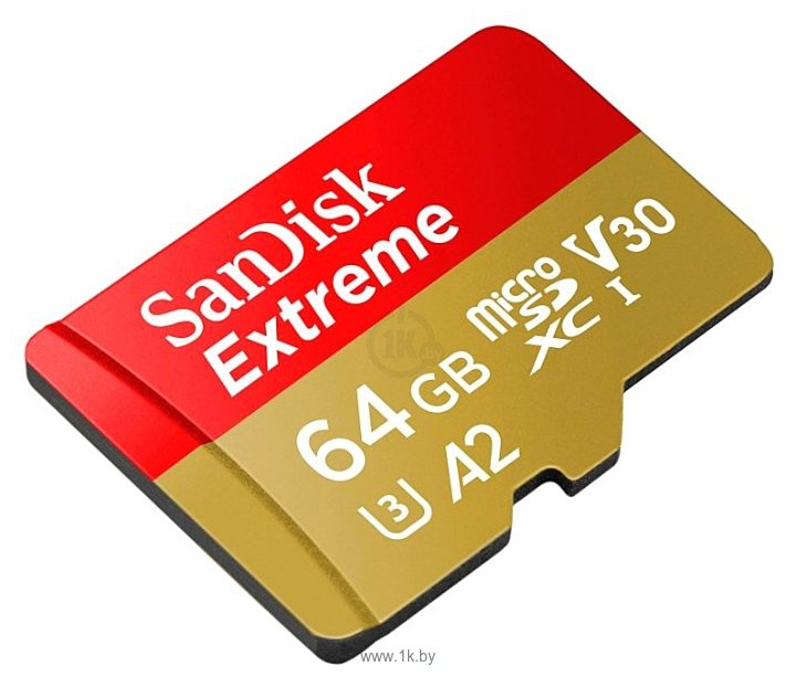 Фотографии SanDisk Extreme microSDXC Class 10 UHS Class 3 V30 A2 160MB/s 64GB + SD adapter