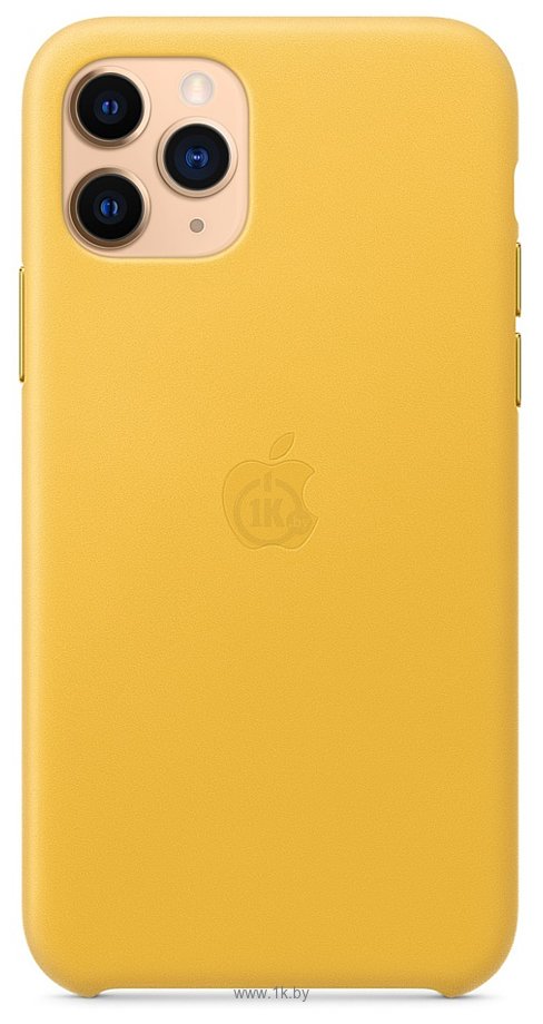 Фотографии Apple Leather Case для iPhone 11 Pro (лимонный сироп)