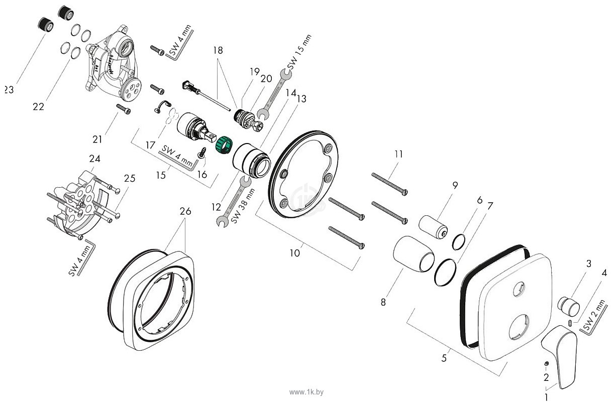 Фотографии Hansgrohe Talis E 71745990 (золотистый)