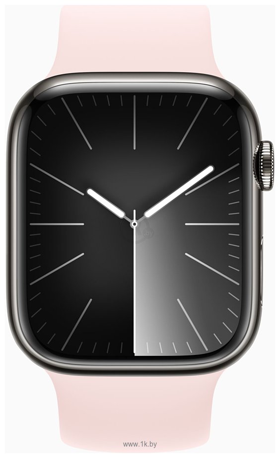Фотографии Apple Watch Series 9 45 мм (стальной корпус, силиконовый ремешок S/M)