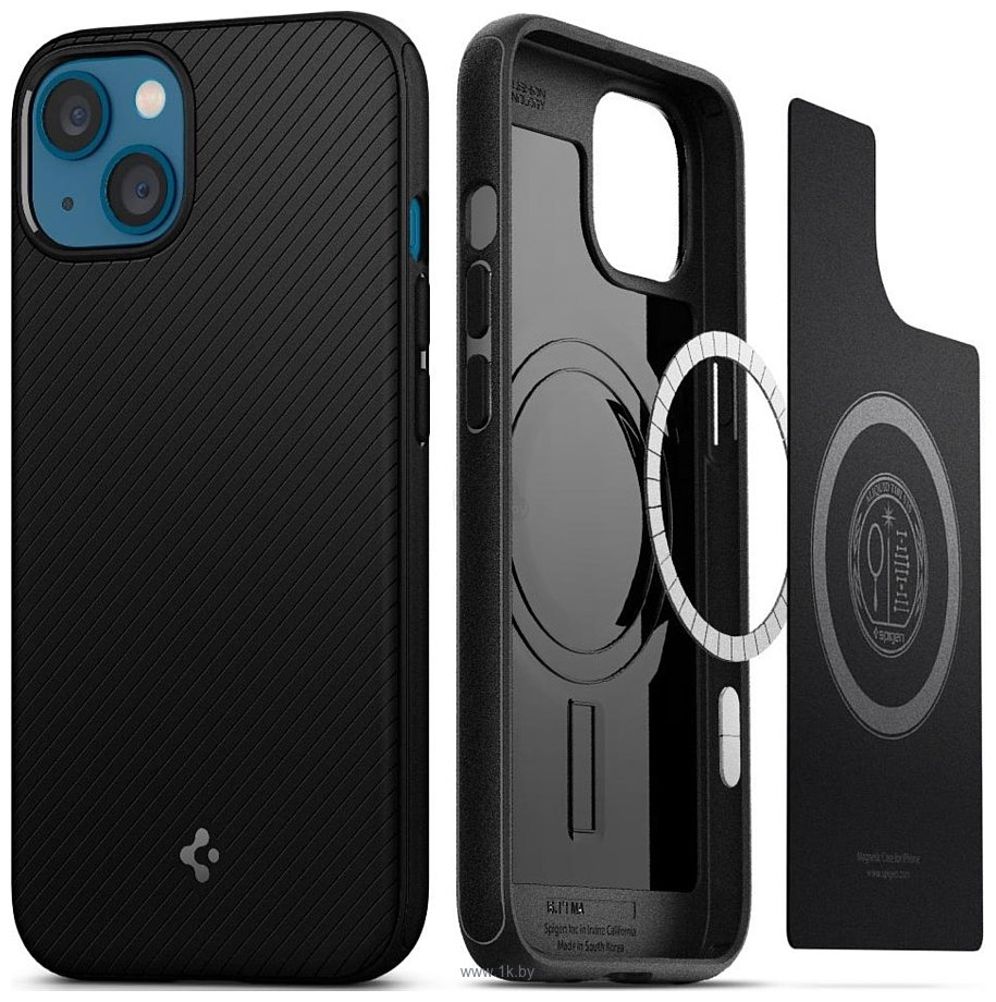 Фотографии Spigen Mag Armor (MagFit) для iPhone 13 ACS03546 (черный)