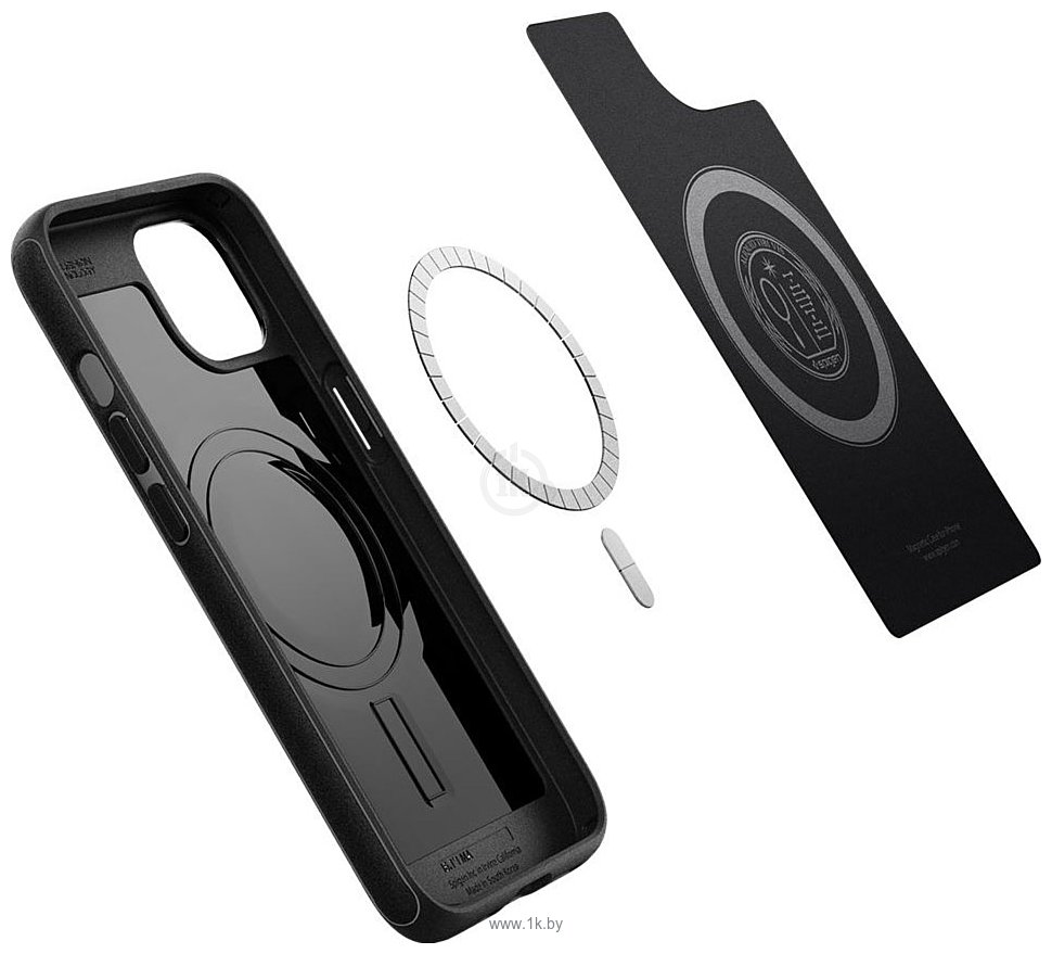 Фотографии Spigen Mag Armor (MagFit) для iPhone 13 ACS03546 (черный)