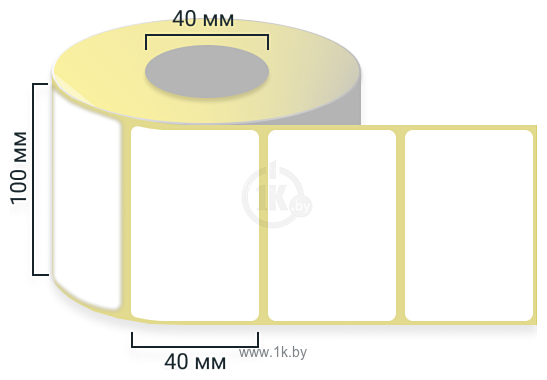 Фотографии UPM Raflatac Эко 100х40 мм 1000 шт (3 рулона)