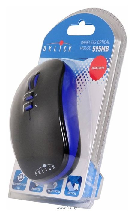 Фотографии Oklick 595MB black-Blue Bluetooth