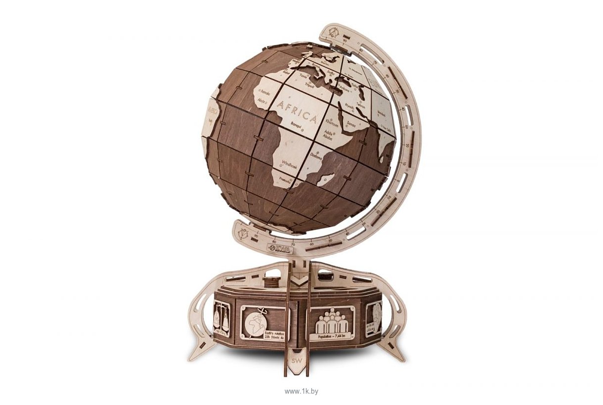 Фотографии Eco-Wood-Art Глобус (коричневый)