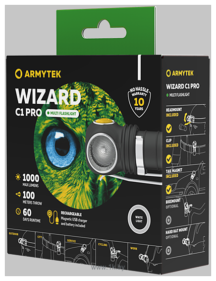 Фотографии Armytek Wizard C1 Pro Magnet USB (белый)