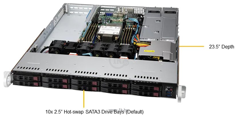 Фотографии Supermicro SuperServer SYS-110P-WTR