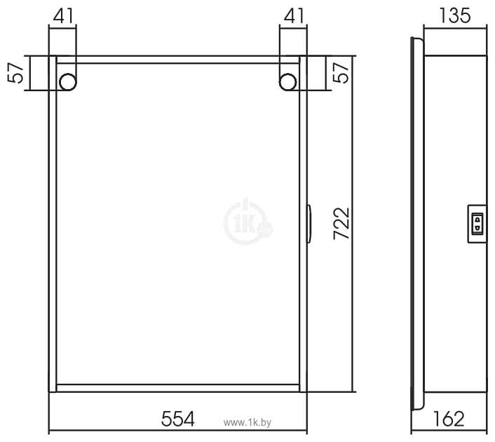 Фотографии Silver Mirrors  Фиджи 60x80 LED-00002363