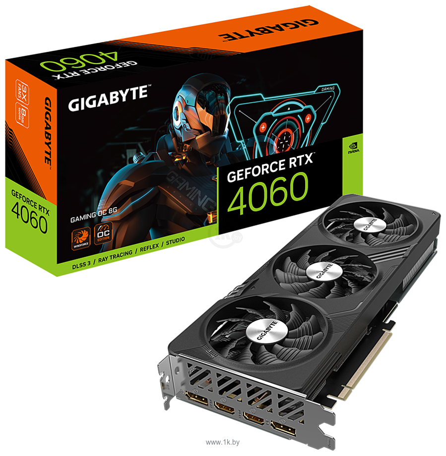 Фотографии Gigabyte GeForce RTX 4060 Gaming OC 8G (GV-N4060GAMING OC-8GD)