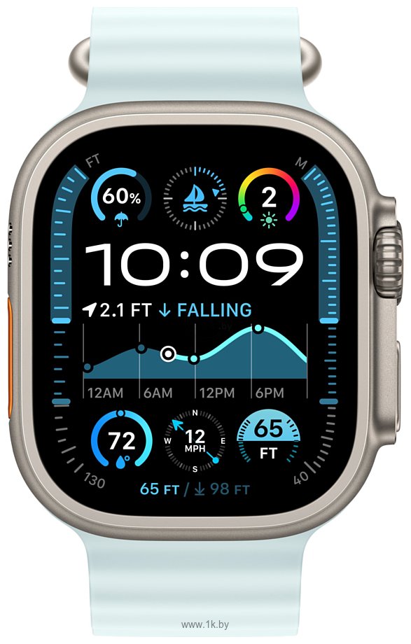 Фотографии Apple Watch Ultra 2 LTE 49 мм (титановый корпус, ремешок из эластомера)