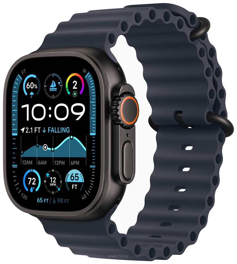 Фотографии Apple Watch Ultra 2 LTE 49 мм (титановый корпус, ремешок из эластомера)
