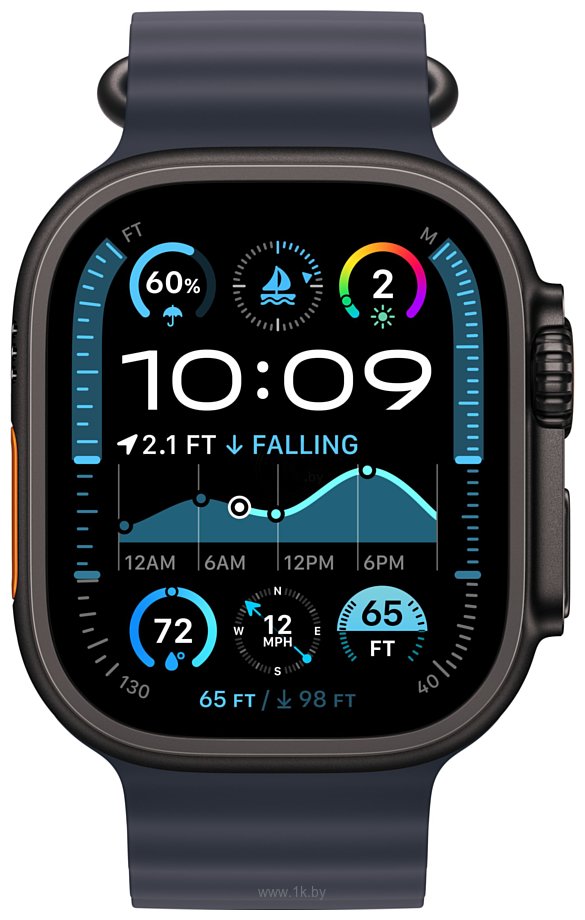 Фотографии Apple Watch Ultra 2 LTE 49 мм (титановый корпус, ремешок из эластомера)