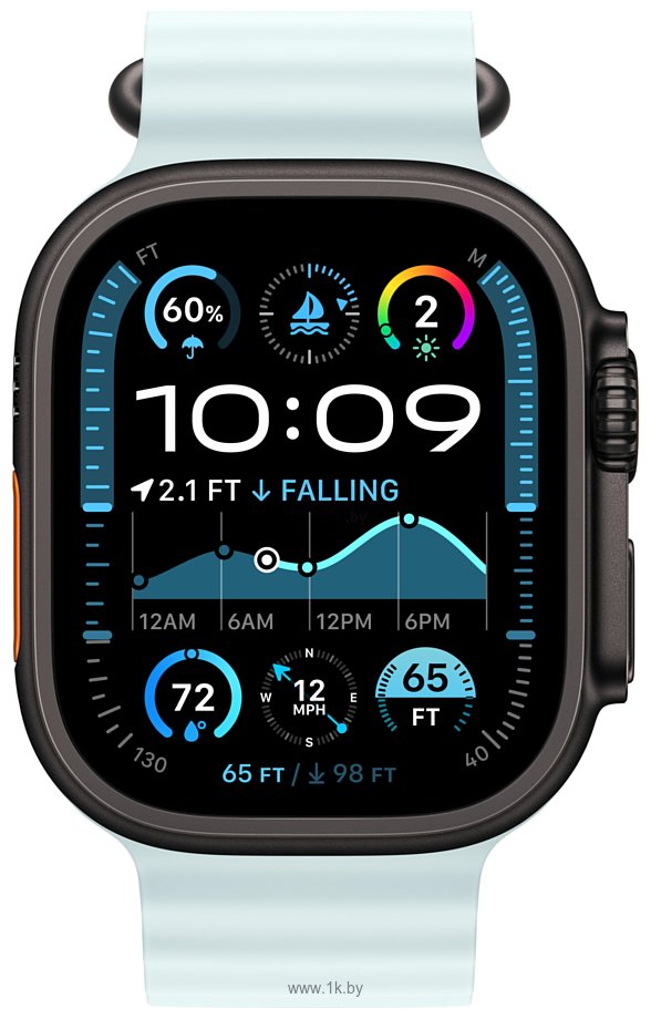 Фотографии Apple Watch Ultra 2 LTE 49 мм (титановый корпус, ремешок из эластомера)