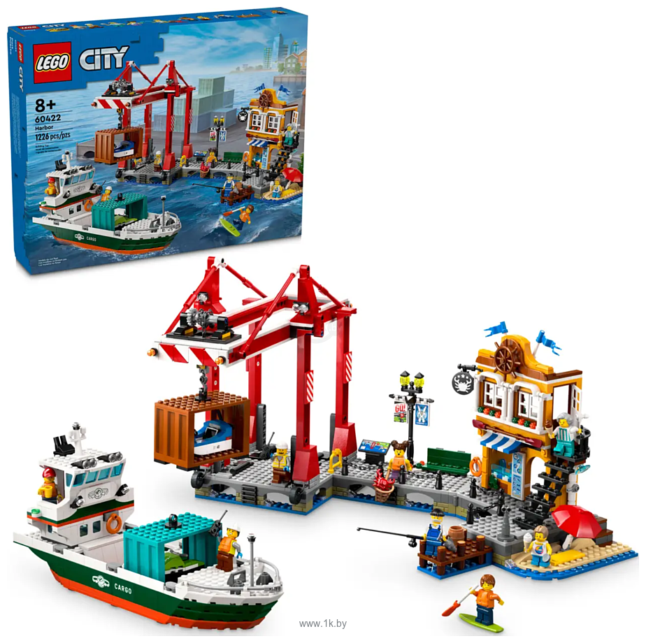 Фотографии LEGO City 60422 Морской порт с грузовым судном