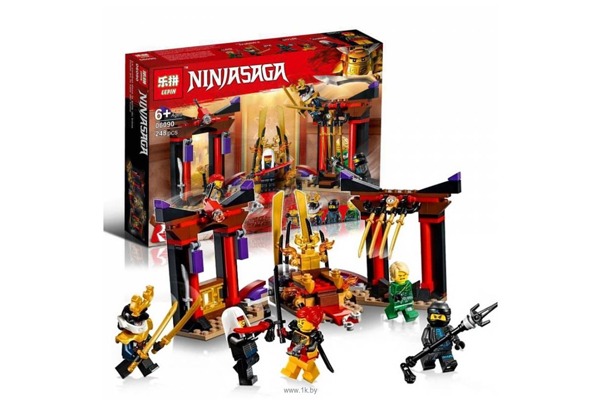 Фотографии Lepin NinjaGo 06090 Решающий бой в тронном зале аналог Lego 70651