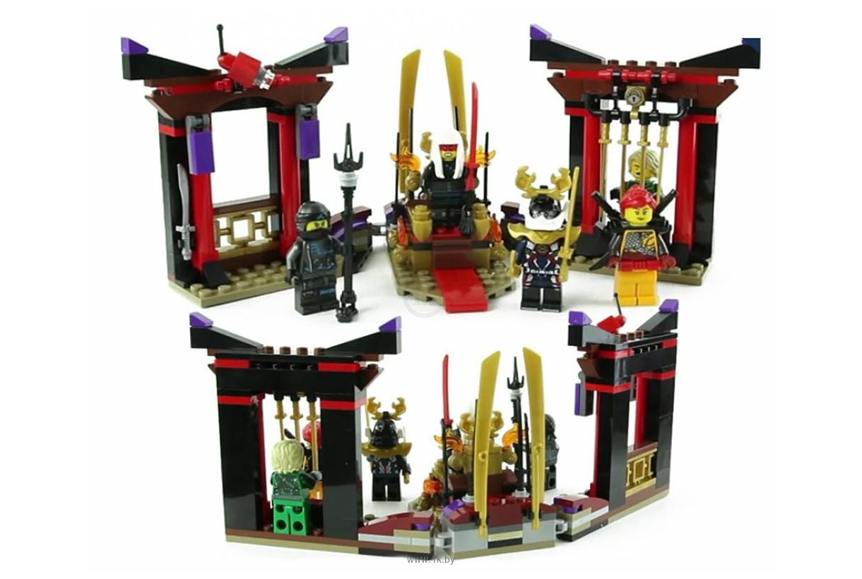 Фотографии Lepin NinjaGo 06090 Решающий бой в тронном зале аналог Lego 70651