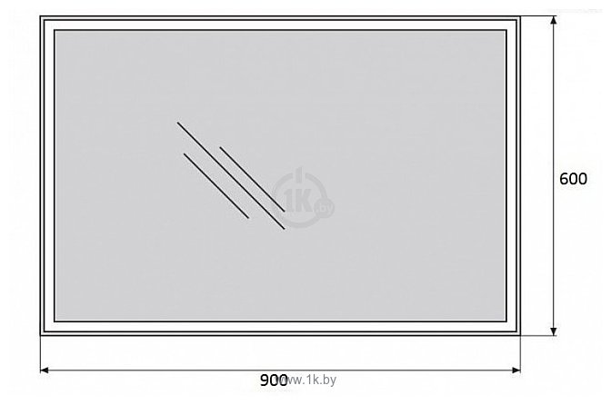 Фотографии BelBagno  SPC-GRT-900-600-LED-BTN