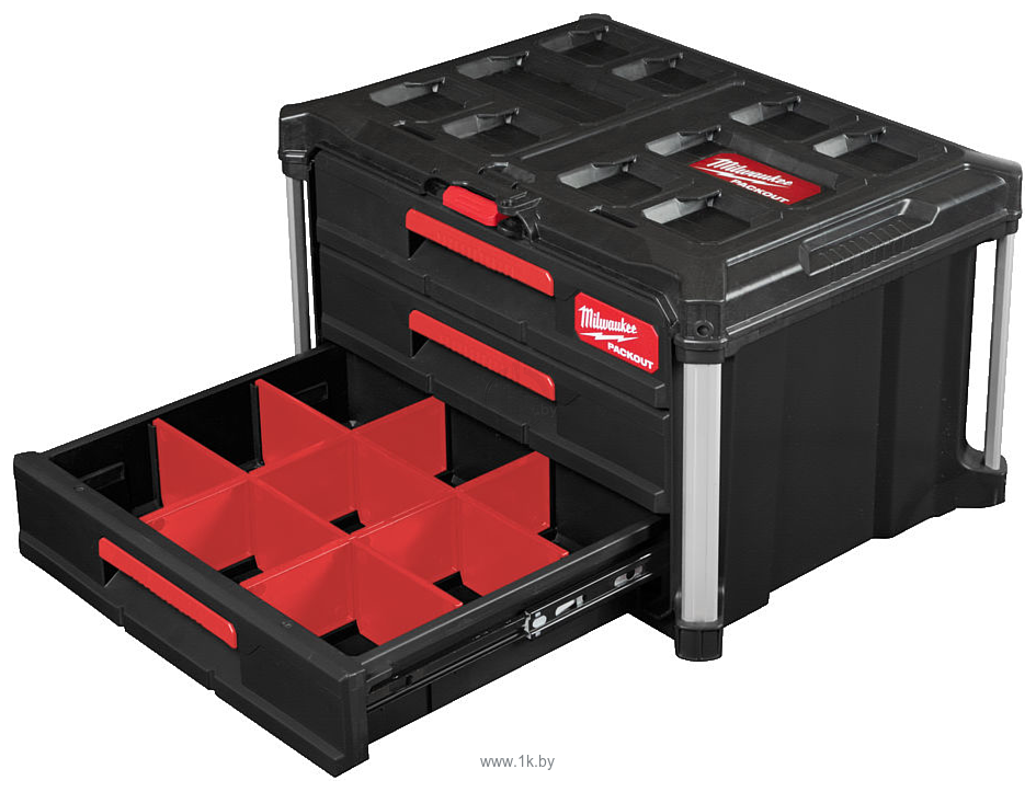 Фотографии Milwaukee Packout 3 Drawer Tool Box 4932472130