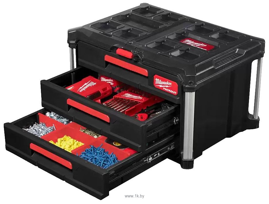 Фотографии Milwaukee Packout 3 Drawer Tool Box 4932472130