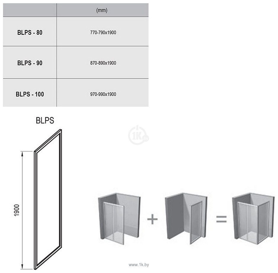 Фотографии Ravak Blix BLPS 90 (серебристый/прозрачное)