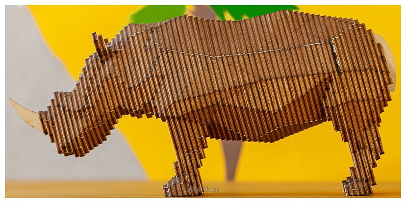 Фотографии Uniwood Носорог с набором карандашей UW30163