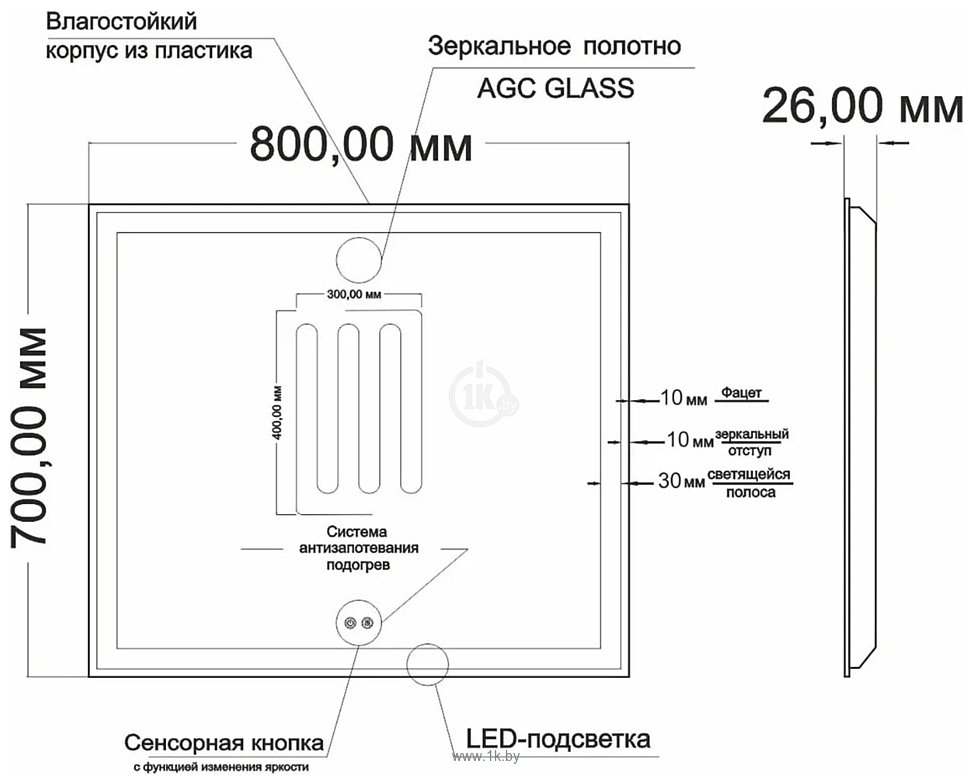 Фотографии Mixline  Минио-2 547052 (с подсветкой)