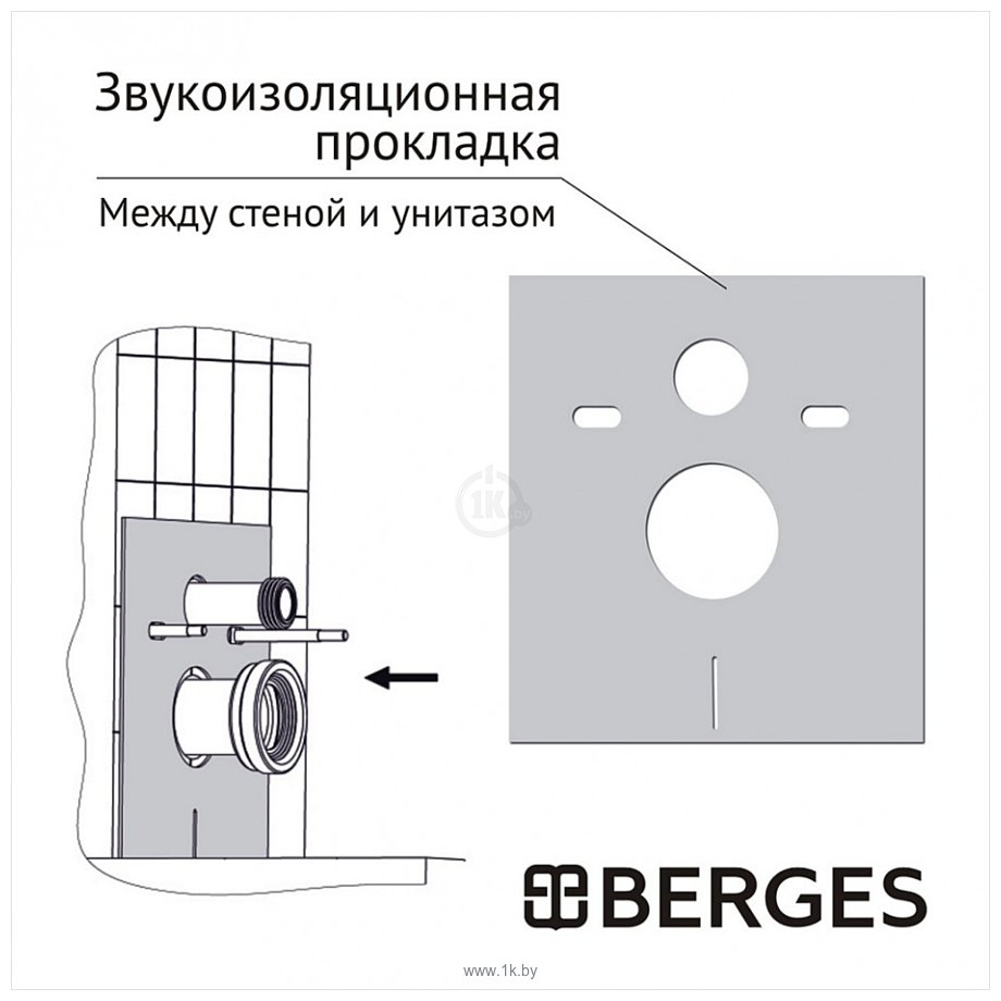 Фотографии Berges Wasserhaus Atom Line 410 040344 (с кнопкой)