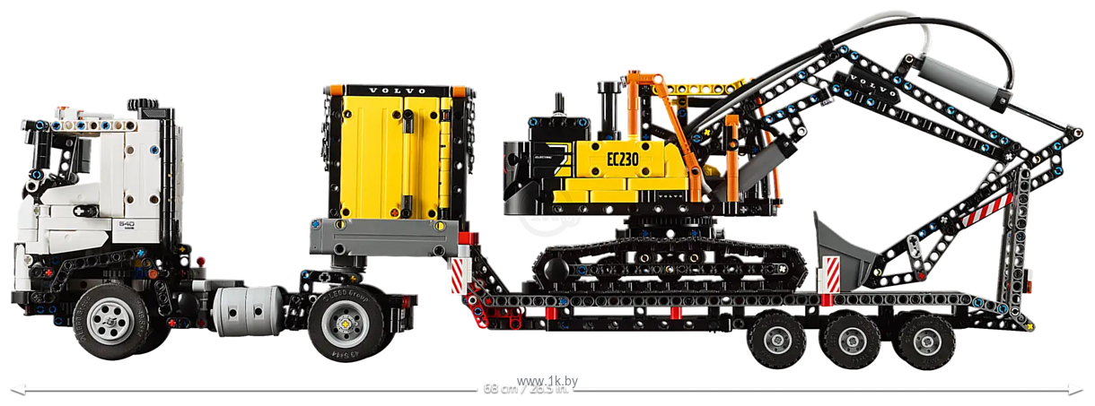 Фотографии LEGO Technic 42175 Грузовик Volvo FMX и электрический экскаватор EC230