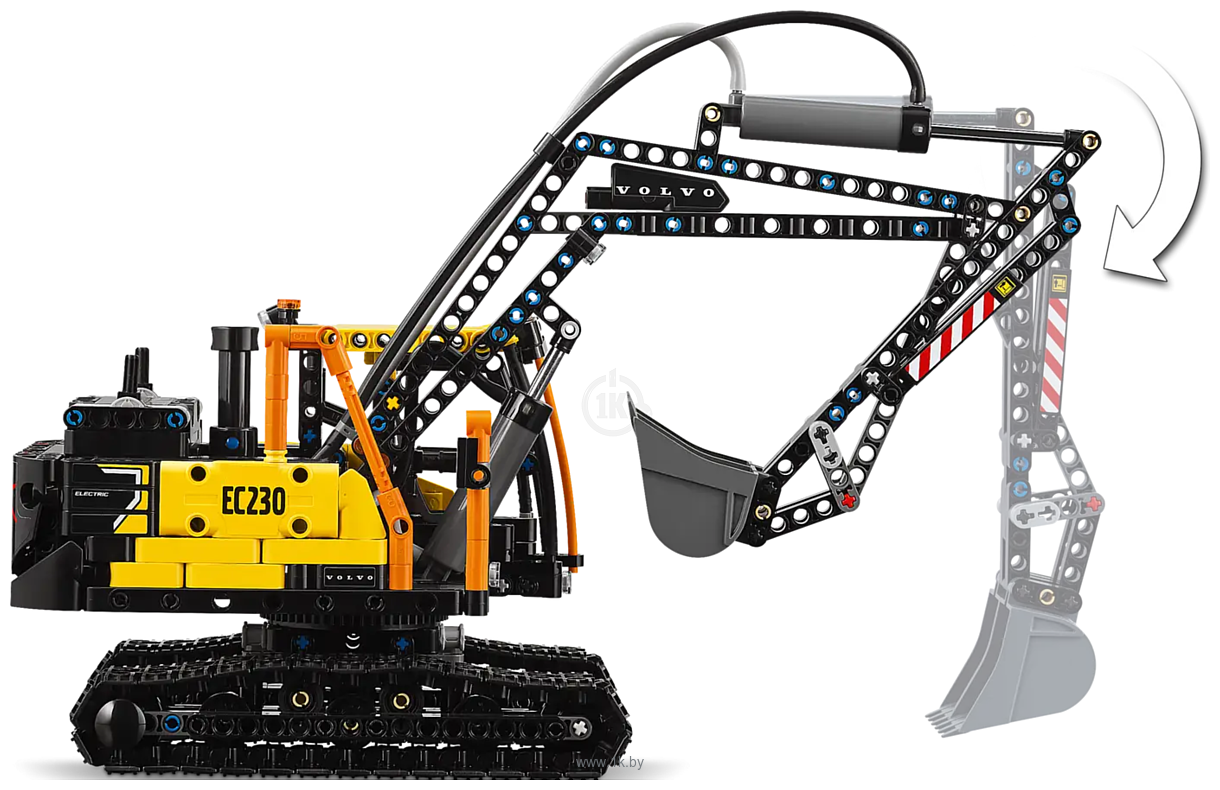 Фотографии LEGO Technic 42175 Грузовик Volvo FMX и электрический экскаватор EC230