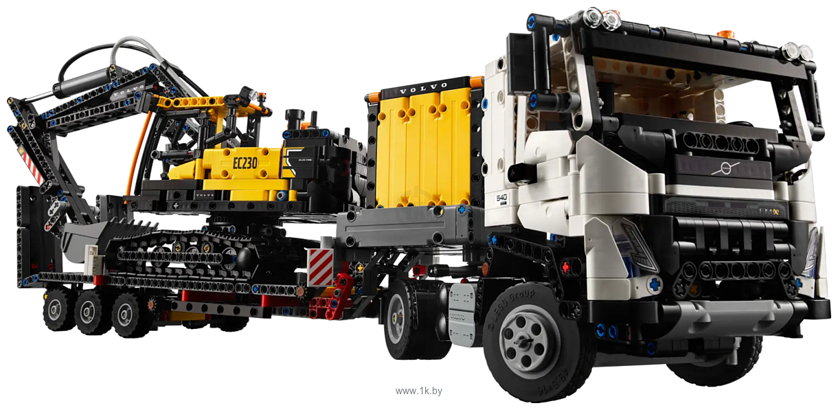 Фотографии LEGO Technic 42175 Грузовик Volvo FMX и электрический экскаватор EC230