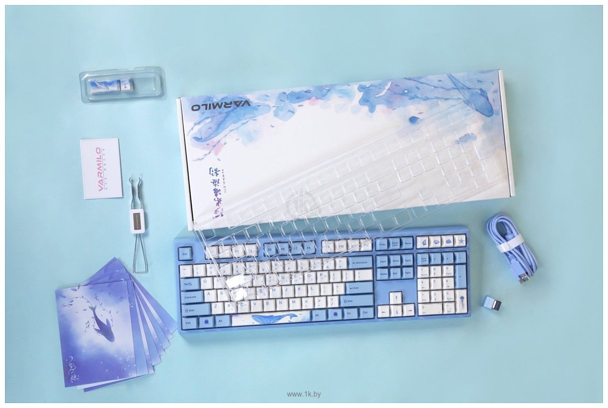 Фотографии Varmilo VPE108 Sea Melody Varmilo Daisy L (без кириллицы)