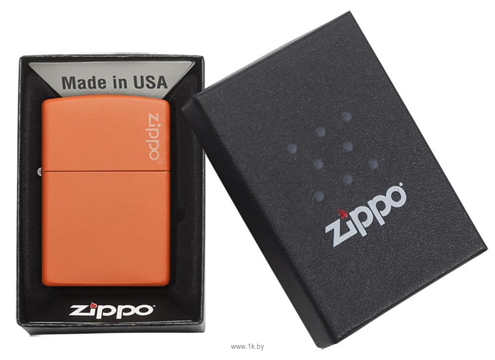 Фотографии Zippo Orange Matte with Zippo Logo (231ZL-000023)