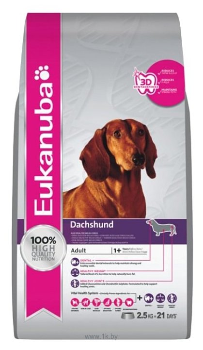 Фотографии Eukanuba (2.5 кг) Breed Specific Dry Dog Food For Dachshund Chicken