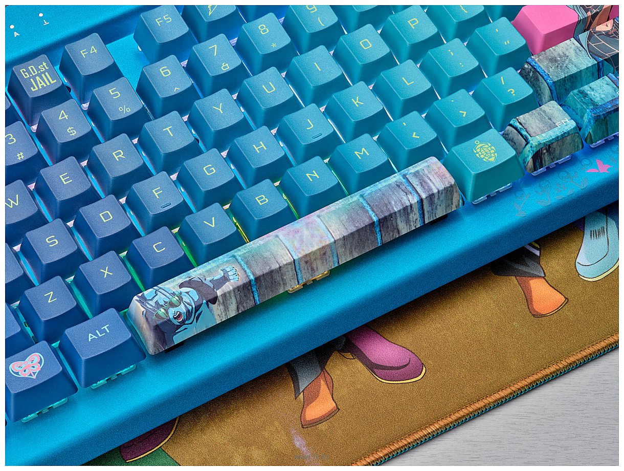 Фотографии Corsair K70 RGB TKL JOJO Stone Ocean Jolyne Edition Cherry MX Red (без кириллицы)